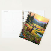 Colorful Forest Colors and Deer art プランナー手帳 (ディスプレー)