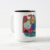 Colorful Forest Landscape ツートーンマグカップ (正面左)