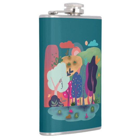 Colorful Forest Landscape フラスク (右)
