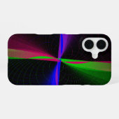 Colorful Four-Way Wave Geometric iPhone 16 Case 16ケース (裏面横)