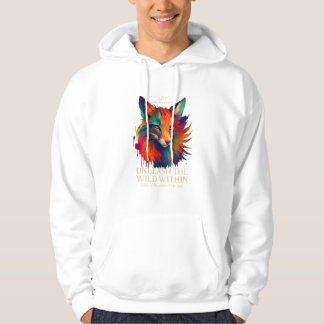 Colorful Fox Art パーカ