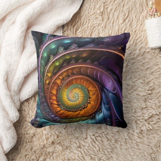 colorful fractal - a modern design クッション (ブランケット)