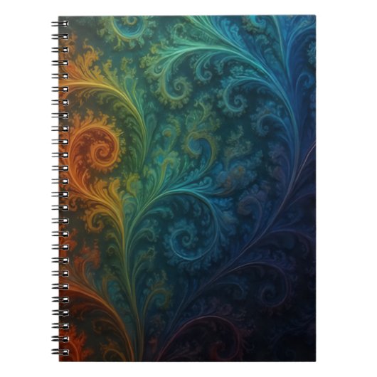 Colorful Fractal Notebook ノートブック (正面)