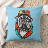 Colorful French Bulldog クッション (ブランケット)