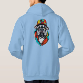 Colorful French Bulldog パーカ