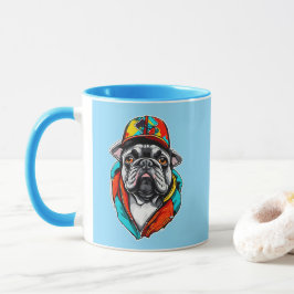 Colorful French Bulldog マグカップ