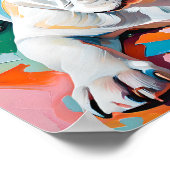 Colorful French Bulldog Painting – Abstract Pop Ar ポスター (角)