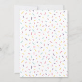 Colorful Fun playful birthday cake 招待状 (裏面)