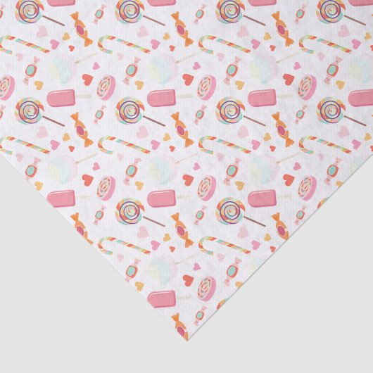 Colorful Fun Popsicles And Candy Pattern 薄葉紙 (詳細)