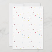 Colorful Fun Strike Up Bowling Baby Shower  サンキューカード (裏面)