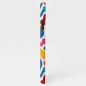 Colorful Funky Amorphous Shapes Art Pattern iPhoneケース (右側)