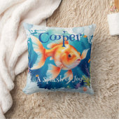 Colorful Funny Goldenfish Pet Fans  クッション (ブランケット)