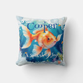 Colorful Funny Goldenfish Pet Fans  クッション (正面)
