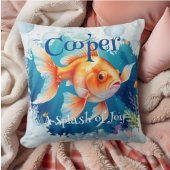 Colorful Funny Goldenfish Pet Fans  クッション