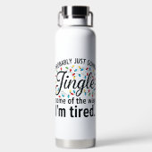 COLORFUL FUNNY HOLIDAY CHRISTMAS SAYING ウォーターボトル (背面)