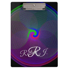 Colorful Fused Center Geometric Clipboard クリップボード