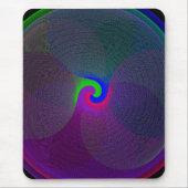 Colorful Fused Center Geometric Mouse Pad マウスパッド (正面)