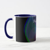 Colorful Fused Geometric Math Art Coffee Mug マグカップ (左)