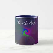 Colorful Fused Geometric Math Art Coffee Mug マグカップ (中央)