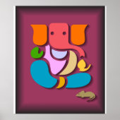 Colorful Ganesha ポスター (正面)