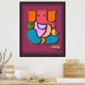 Colorful Ganesha ポスター (キッチン)