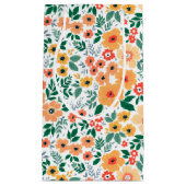 Colorful Garden Bouquet Pattern スモールペーパーバッグ (正面)