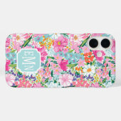 Colorful Garden Monogrammed Case-Mate iPhoneケース (裏面 (横))