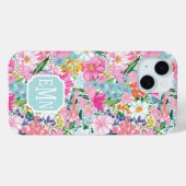 Colorful Garden Monogrammed Case-Mate iPhoneケース (裏面 (横))