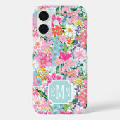 Colorful Garden Monogrammed Case-Mate iPhoneケース (裏面)
