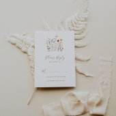 Colorful Garden wildflower RSVP