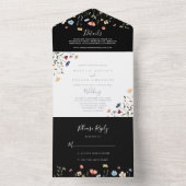  Colorful Garden Wildflower Wedding     オールインワン招待状 (内側)