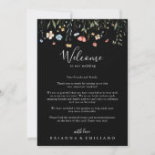  Colorful Garden Wildflower Wedding Welcome Letter (正面)