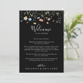  Colorful Garden Wildflower Wedding Welcome Letter (スタンド正面)