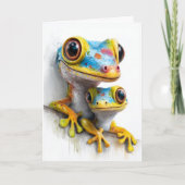 Colorful Geckos Father's Day シーズンカード (正面)