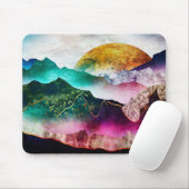 Colorful Gemstone Mountains マウスパッド (マウス)