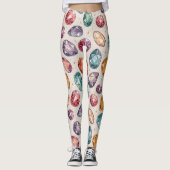 Colorful Gemstone Pattern (1) レギンス (正面)