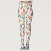 Colorful Gemstone Pattern (2) レギンス (正面)