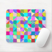 Colorful Geometric Abstract Fun Graphic Mouse Pad マウスパッド (マウス)