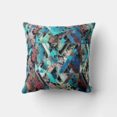 Colorful Geometric Abstract Pattern クッション (裏面)