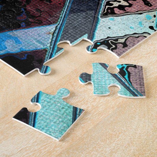 Colorful Geometric Abstract Pattern ジグソーパズル (側面)