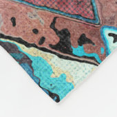 Colorful Geometric Abstract Pattern フリースブランケット (角)