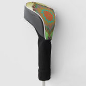 Colorful Geometric Boho Golf Driver Head Cover – M ゴルフヘッドカバー (アングル)