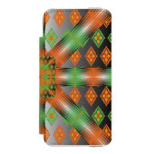 Colorful Geometric Boho iPhone Wallet Case – Moder Incipio iPhoneウォレットケース (フォリオ 正面)