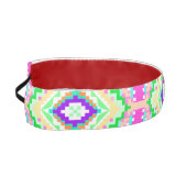Colorful Geometric Boho Pattern アスレチックヘッドバンド (左)