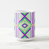 Colorful Geometric Boho Pattern コーヒーマグカップ (中央)