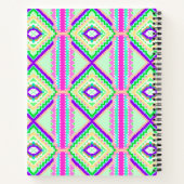 Colorful Geometric Boho Pattern ノートブック (裏面)