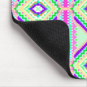 Colorful Geometric Boho Pattern マウスパッド (コーナー)