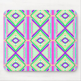 Colorful Geometric Boho Pattern マウスパッド