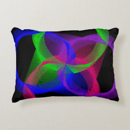 Colorful Geometric Circular Blend Accent Pillow アクセントクッション