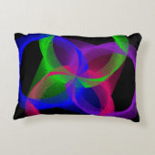 Colorful Geometric Circular Blend Accent Pillow アクセントクッション (裏面)